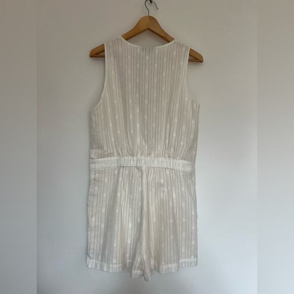 Mod Cloth Anywhere and Everywhere White Romper Size L - Picture 3 of 6